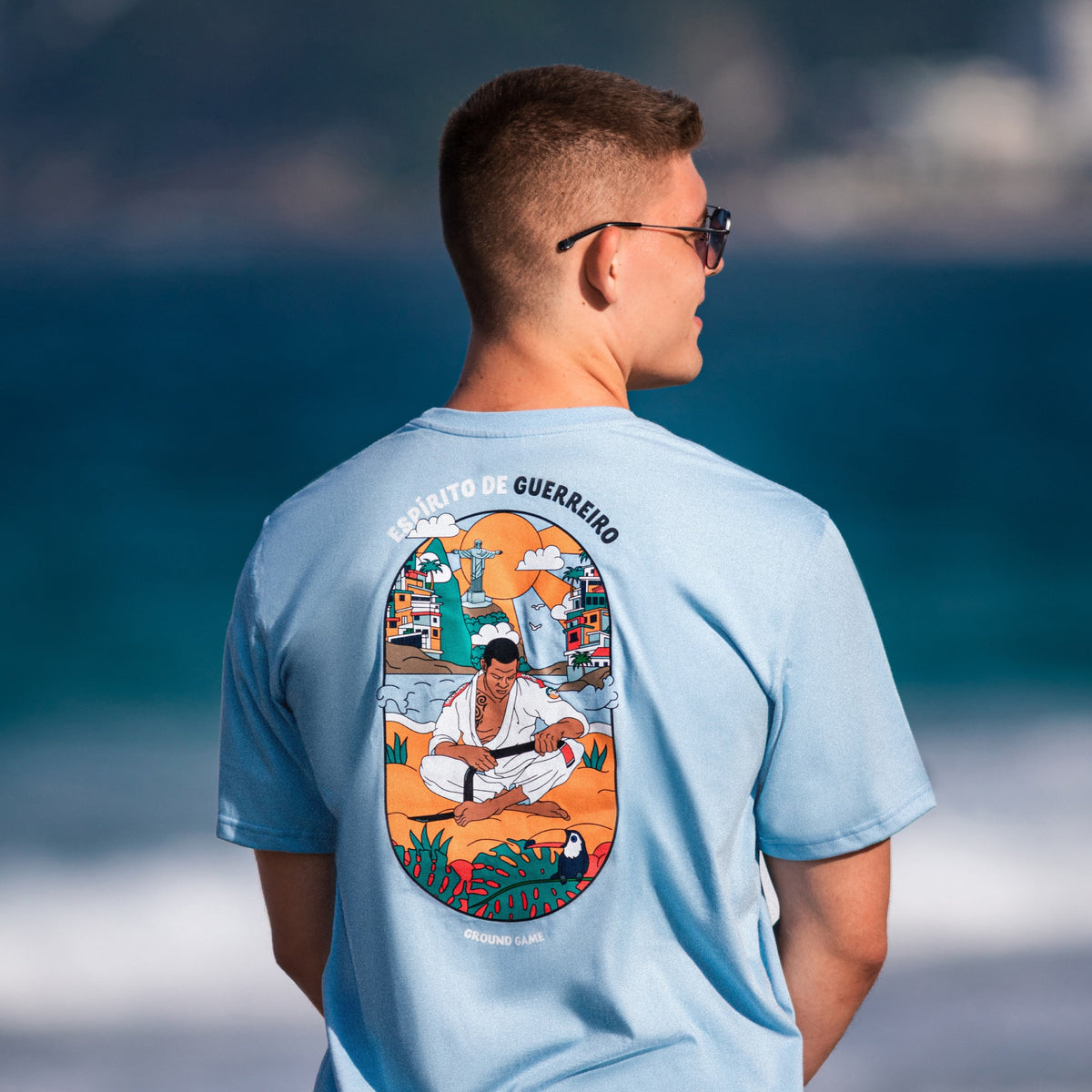 Oversize-T-Shirt Favela (Blau)
