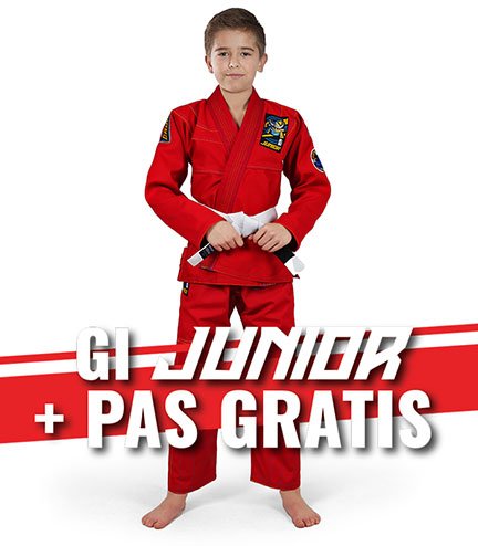 BJJ GI für Kinder Junior 3.0 (Rot) + Gratis Gürtel