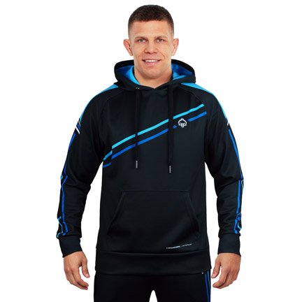 Kapuzensweatshirt Stripe (Schwarz)