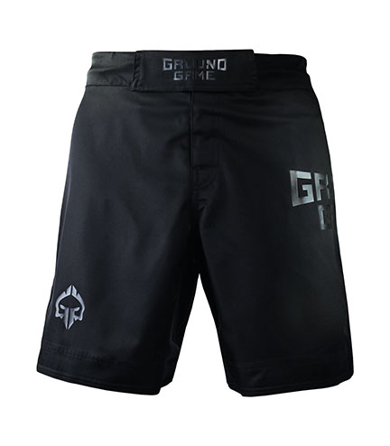 MMA-Shorts Kampfshorts Athletic Black Shiny