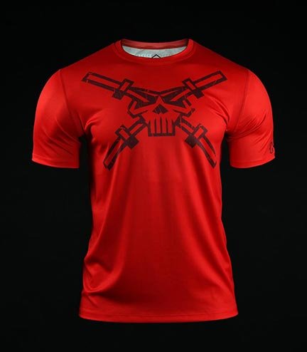 Training t-shirt Crossborn Skull Dirt Red