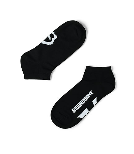 Kurze Halbsocken Logo (Schwarz)