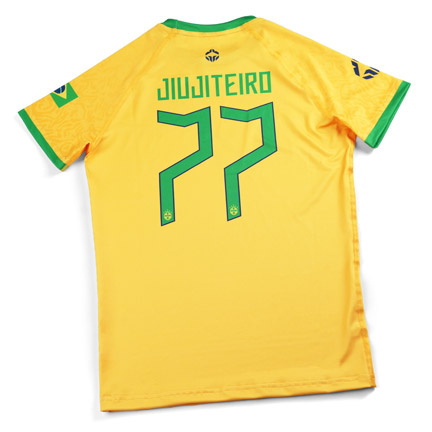 Kinder Rashguard Brazil Football Kurzarm