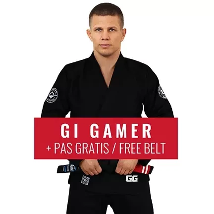 BJJ GI Gamer (Schwarz) + Gratis Gürtel