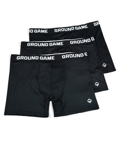 Herren Sports Boxershorts (Schwarz) 3er-Pack