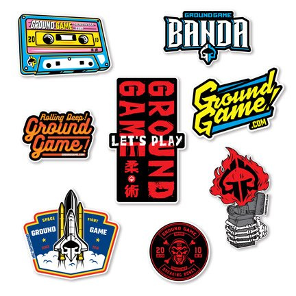 Aufkleber-Set Ground Game (8 Aufkleber)