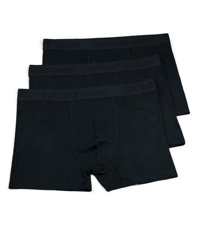 Herren Bambus Boxershorts Shadow (Schwarz) 3er-Pack