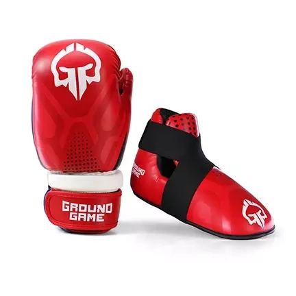 Kickboxing Set - Handschuhe und Schuhe Cyborg (Rot)
