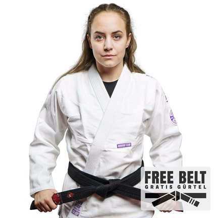 Kimono/Gi Damen für BJJ Champion 3.0 Lavender (Weiß) + Gratis Gürtel